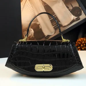 Luxury Crocodile Leather Women Crossbody Bag