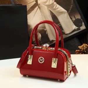 Genuine Leather Women Diamond Evening Bag