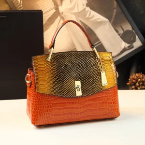 Snake Pattern Small Crossbody Handbag